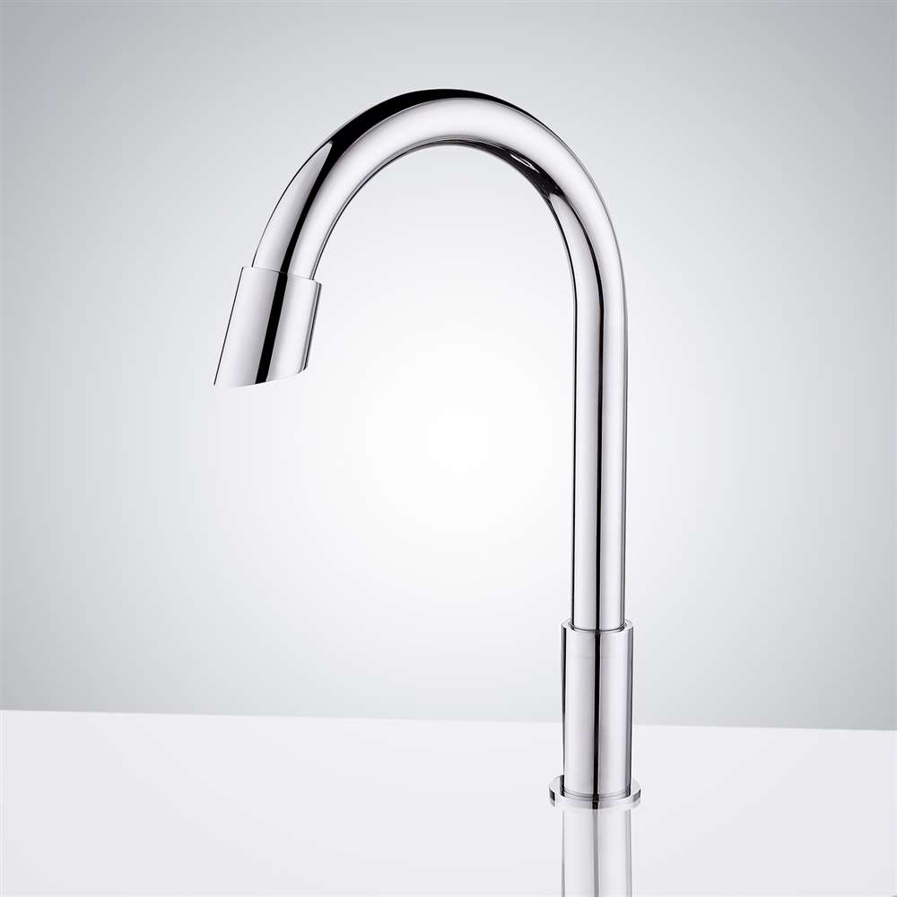 Goose Neck Touchless Automatic Commercial Sensor Faucets Bathroom Application